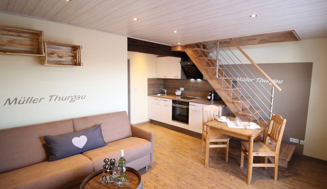 Appartement Müller Thurgau, 35 qm mit 1 Schlafzimmer, max. 3 Personen