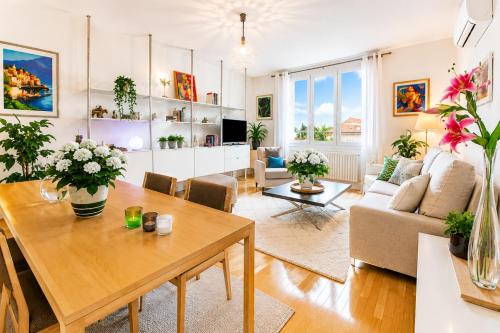 Appartement Climatisé 7mn Centre Ville 95M2 4 Adultes Bébé Garage Sous sol Arrivée Autonome