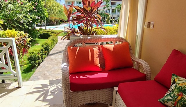 Appartement Corte de Mar à Punta Popy. Bord de Mer, Calme, Piscine et Jardin