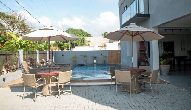 Apto com 2 suítes a 100m do Japaratinga Resort