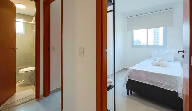 Apto com ar condicionado - 2 dorm em Santana - 601