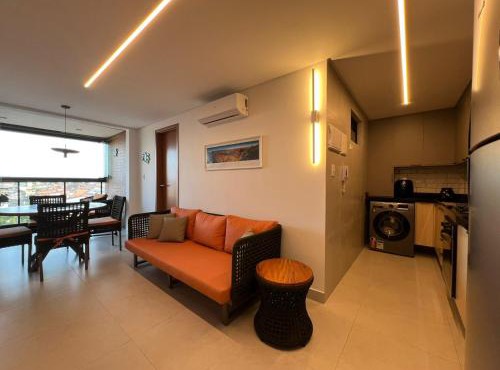 Apto completo em Cabedelo, proximo a João Pessoa com 2 quartos, cozinha completa e ar condicionado e varanda Gourmet