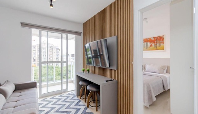Apto de 1 Quarto com Sofá-Cama na Sala - LHP1004