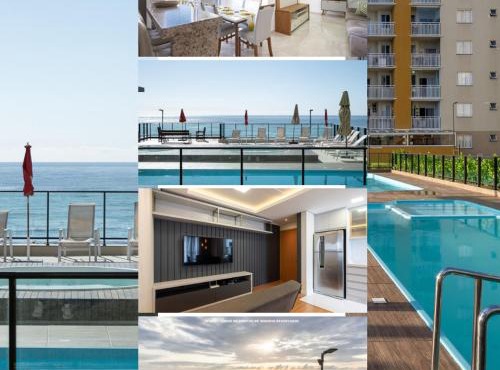 Aptos completo com vista mar pé na areia em Barra Velha em condomínio Resort com Spa, Piscina, quadra de futebol, Sala de jogos, brinquedoteca, Complexo com diversos comércios