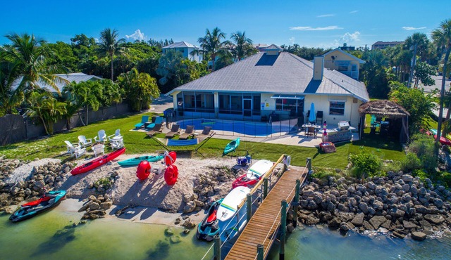 Aquatopia South: Riverfront Beach House, Steps 2 Ocean. Heated Pool & Dock!