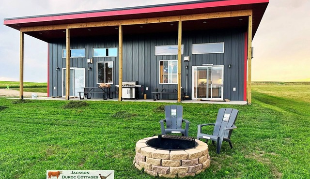Ashley Cottage: Lakeside Retreat on Dry Lake, ND - Beach, Sauna, Pontoon & More