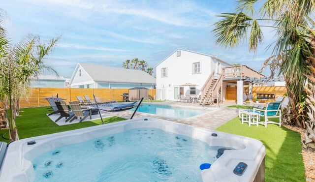 Atlantic View Heated Pool/Spa/Firepit/Beach/Golf/Sleeps 12