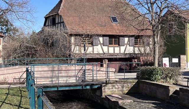 Authentic Alsatian house on the Alsace wine route