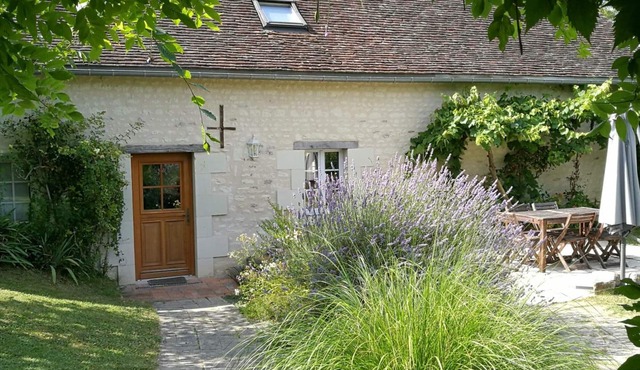 Authentic cottage in Brizay with private garden and pool