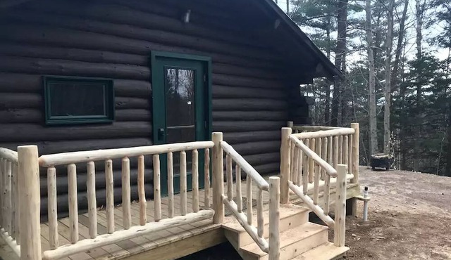 Authentic Log Cabin Rental for a Family Camping Getaway near Chase Lake, New York
