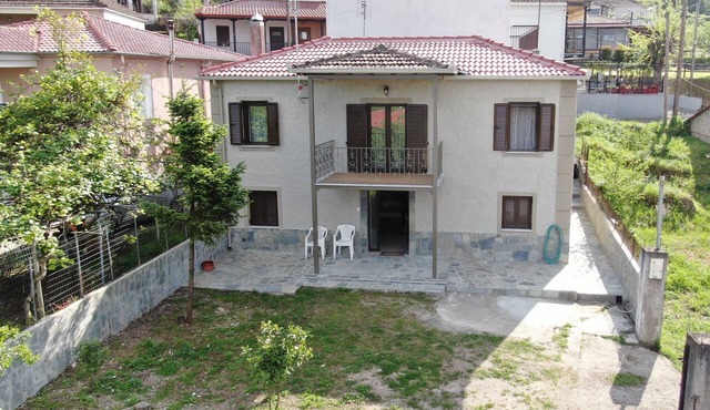 Authentic Mountain Village Home near Meteora- Fireplace, Views & Family Comfort