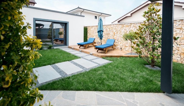 Backyard Jacuzzi House