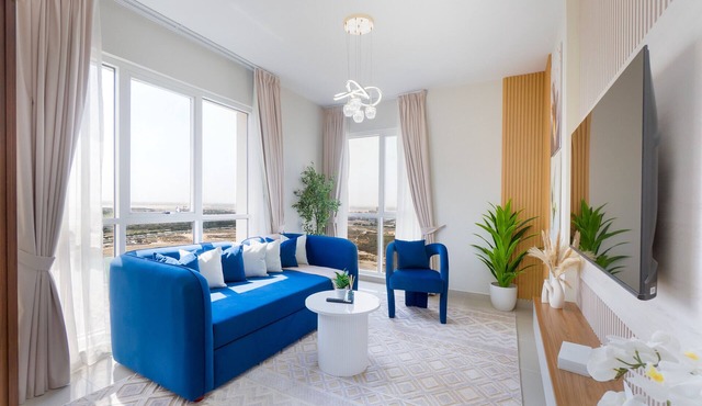 Balcony Offering Captivating Lake Views 1BR, Just a Hop from the Golf Course