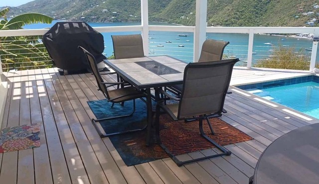 Bambooshay is a 2BR, 2BA private villa with AC, pool, hot tub & auto generator!