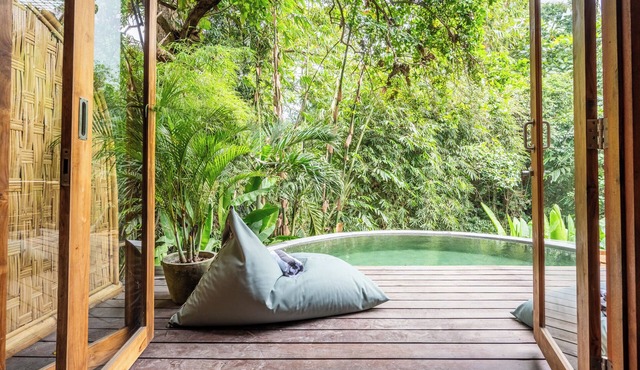 Bambu Twins1, 2 Bedroom Villa Near Nyanyi Beach-TanahLot