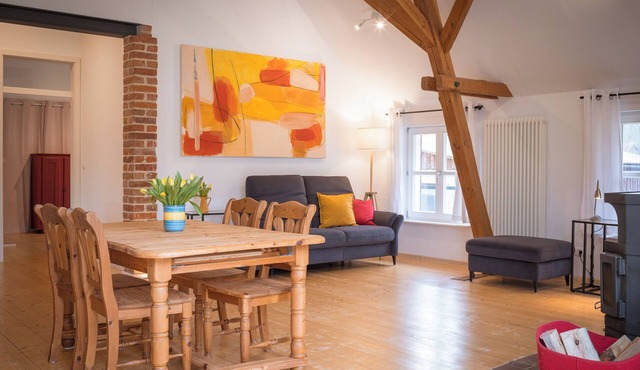 Barn loft with garden
