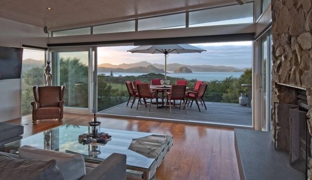 Barrier Headquarters main house. Unobstructed 270 degree views white sandy beach