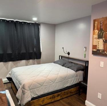 Basement room with its own private bathroom