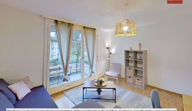 Basic 3-BR Apartment with Balcony Access
