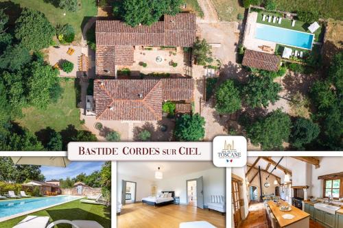 Bastide de Cordes sur Ciel - Piscine chauffée & Parc