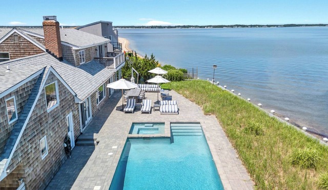 Bayfront Luxury Retreat with Heated Pool, Private Beach, and Sweeping Water...