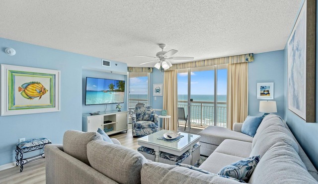 Beach Chic Oceanfront Condo, Jacuzzi Tub, Lazy River | Crescent Shores - N 1203