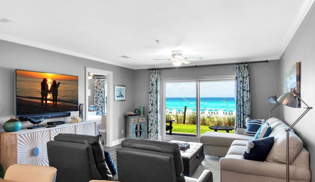 Beach Front-Gulf Front Master-Heated Pool-3BR Emerald Dunes 103