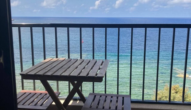 beach front high end apartment, direct sea views