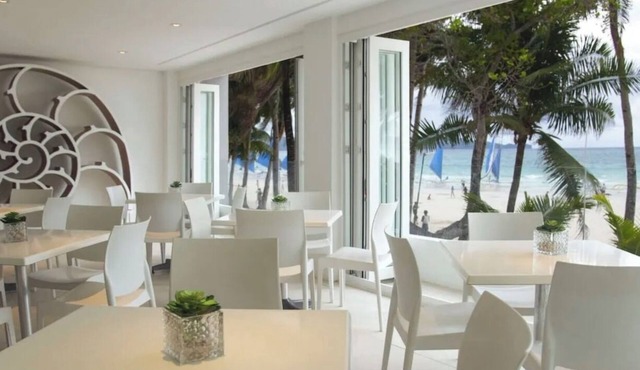 Beach front hotel