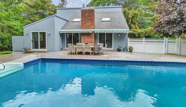Beach house in the Hamptons! 4BR, 4BA, heated pool, hot tub, game room.