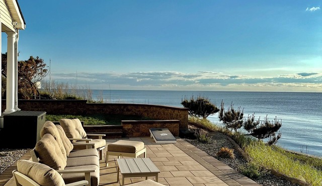 Beach sunsets Pool beachfront waterfront patios this house built on the beach