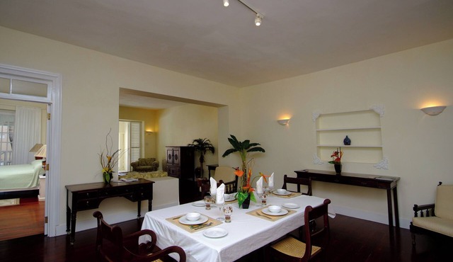 Beachfront 2 bedroom apt. No. 2 right one the white sand beach of Silver Sands