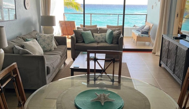 Beachfront 2-bedroom condo in St Lawrence Gap near Oistins