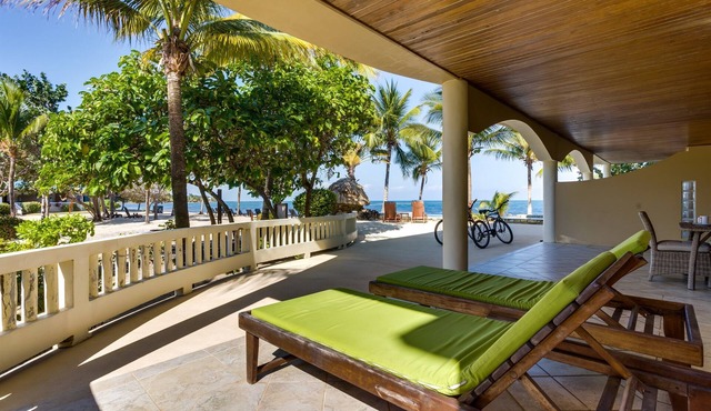 Beachfront 2BR Villa with Pool & Spacious Layout