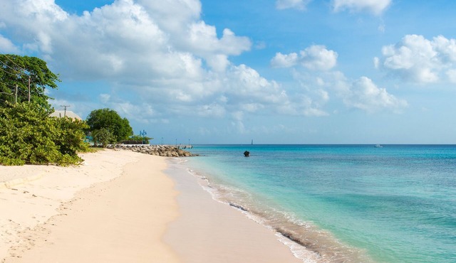 Beachfront apartment, Barbados, west coast, amenities in walking distance