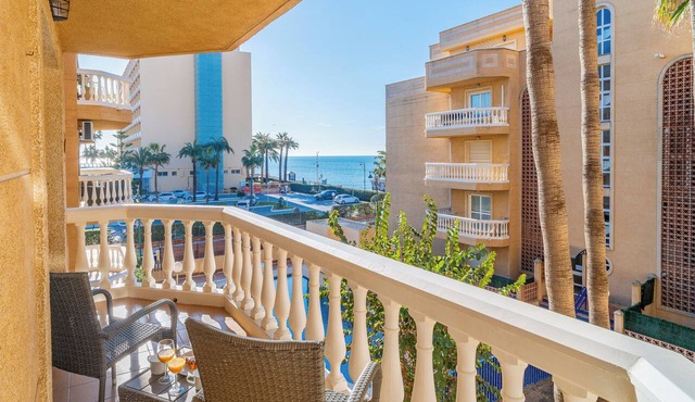 Beachfront Apartment with Pool & Sea View Terrace – Guadalmar Málaga
