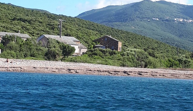 BEACHFRONT, AUTHENTIC CORSICAN STONE HOUSE RESTORED TO ITS ORIGINAL CONDITION