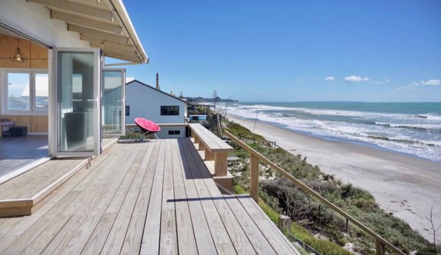 Beachfront Bach with Amazing Views