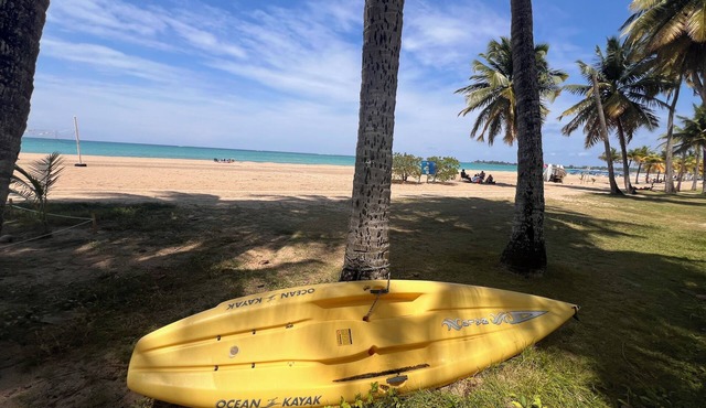 Beachfront Bliss. 2BR Condo Steps to Isla Verde’s Award-Winning Beach