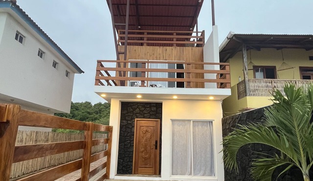 Beachfront, cozy house with incredible views of the ocean and the mangroves.