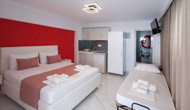Beachfront Double Room at House Blerina in Sarti