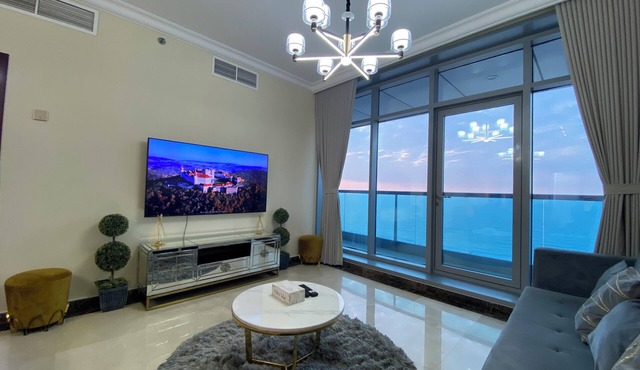 Beachfront Duplex apartment with full sea view.