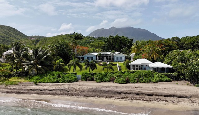 Beachfront Estate with Pool and Tropical Garden