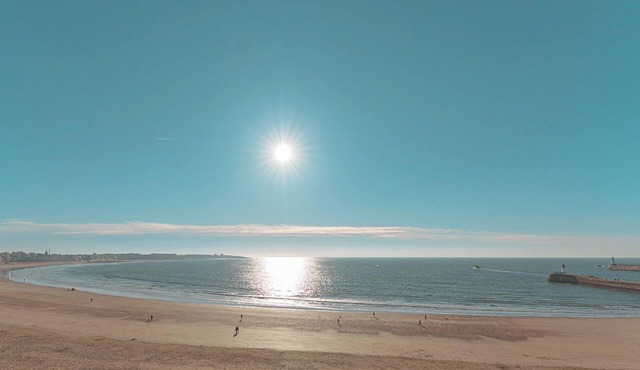 Beachfront 1-Bedroom Apartment with Garage, Balcony, and Close to Amenities