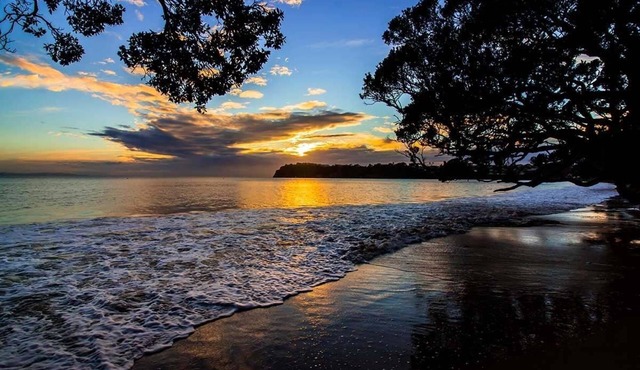 Beachfront location with seaviews, perched on park like grounds