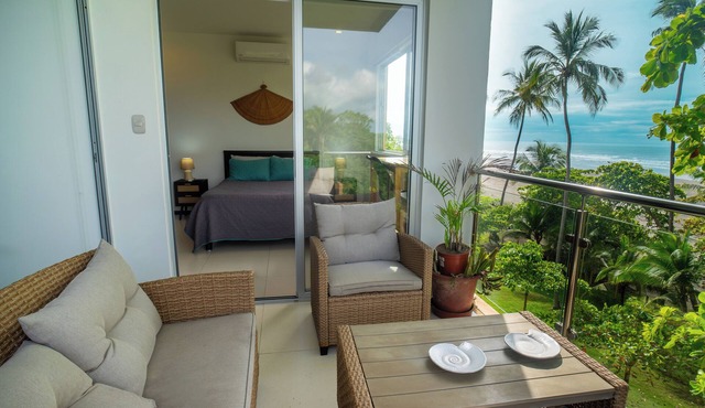 Beachfront Ocean-View Apartment in Gated Community