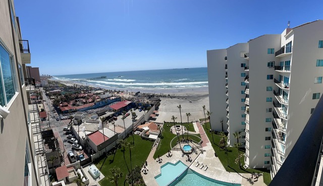 Beachfront Penthouse in downtown Rosarito Beach