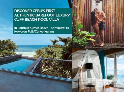 Beachfront Pool Villa, 12 Min to Kawasan Falls - The Verge Cebu