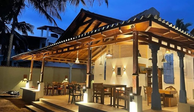 Beachfront private villa