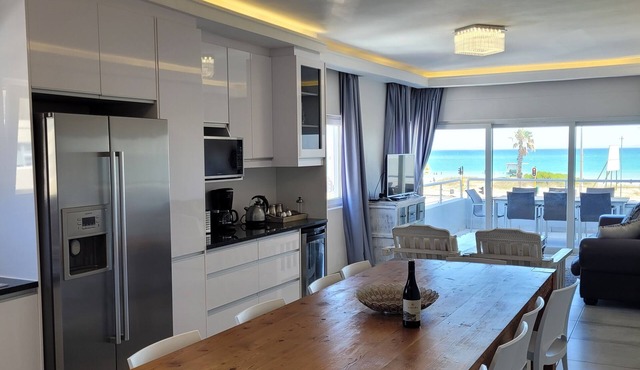 Beachfront property with swimming pool